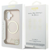 Etui Guess IML Script Metal MagSafe do iPhone 17 różowy