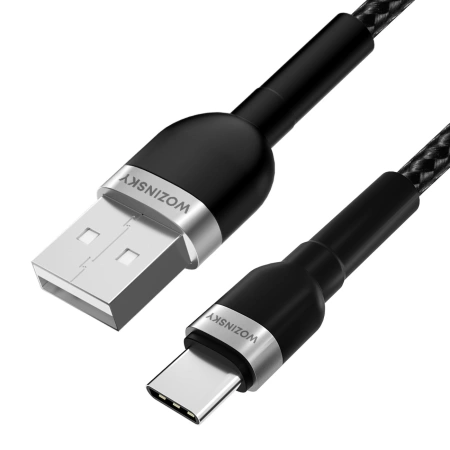 WOZINSKY KABEL USB-A USB-C 2.4A DO TELEFONÓW TABLETÓW 1M SZYBKIE ŁADOWANIE
