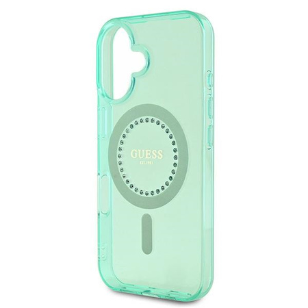 GUESS ETUI DO IPHONE 16 PLUS DO MAGSAFE HARDCASE Z KAMIENIAMI RHINESTONES