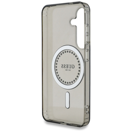 GUESS ETUI RHINESTONES PRINTED LOGO DO SAMSUNG GALAXY S25 DO MAGSAFE