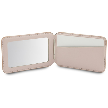 Portfel z lusterkiem Guess 4G Stand &    Mirror Magsafe różowy