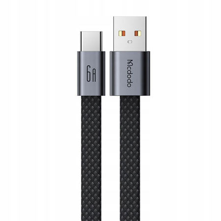 MCDODO KABEL USB-A USB-C SZYBKIE ŁADOWANIE ZWIJANY MAGNETYCZNY 6A 100W 1M