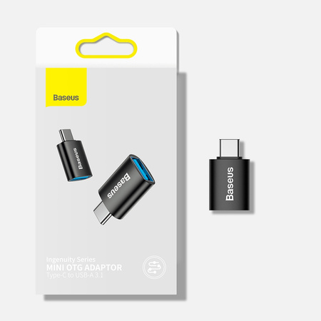 Baseus Ingenuity Series przejściówka adapter z USB Typ C do USB-A 3.2 gen 1 niebieski (ZJJQ000003)