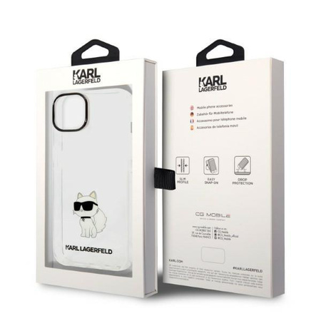 Karl Lagerfeld KLHCP14MHNCHTCT iPhone 14 Plus 6,7" transparent hardcase Ikonik Choupette