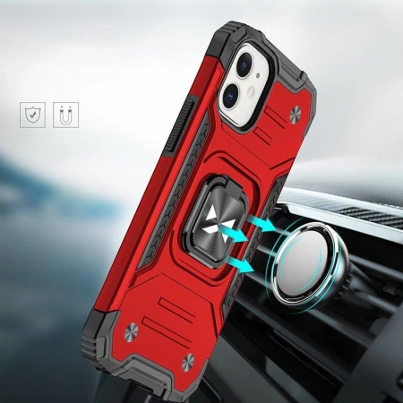 WOZINSKY RING ARMOR ETUI DO IPHONE 14 PLUS PANCERNY Z MAGNETYCZNYM UCHWYTEM