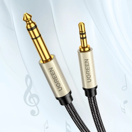 UGREEN KABEL AUDIO MINI JACK 3,5MM DO JACK 6,35MM 2M DO GITARY AKUSTYCZNEJ