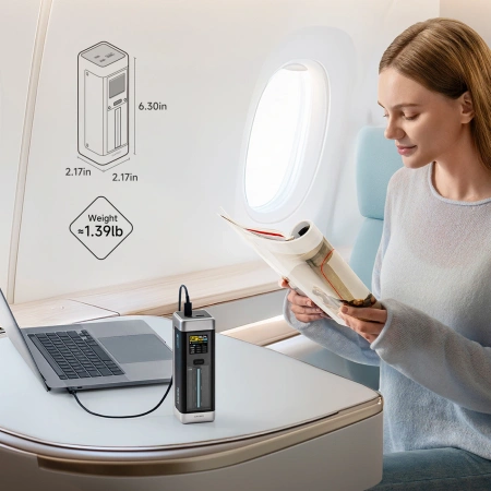 Powerbank Cuktech CUK00P23GLBK 210W 25000mAh Power Bank 2 x USB-C 1 x USB-A - czarny