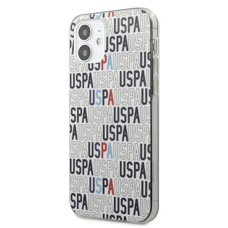 Etui U.S. Polo Assn. Logo Mania Collection na iPhone 12 mini - białe