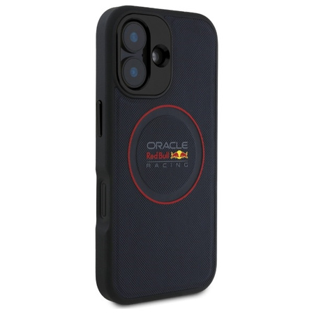 Red Bull RBHMP16M24PUILVR iPhone 16 Plus 6.7 hardcase granatowy/navy Leather Red Ring MagSafe