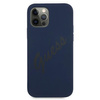 Guess GUHCP12LLSVSBL iPhone 12 Pro Max 6,7" niebieski/blue hardcase Script Vintage