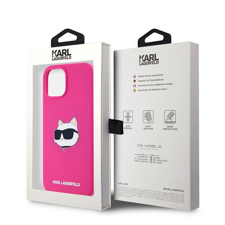 KARL LAGERFELD ETUI KLHMP15MSCHPPLF DO IPHONE 15 PLUS 6.7 HARDCASE SILICONE