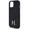 KARL LAGERFELD ETUI SILICONE SHADOW DO IPHONE 15 Z METALOWYM LOGO I OCHRONĄ