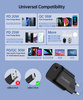 Choetech ładowarka sieciowa GaN USB Typ C PD 30W czarny (PD5007)