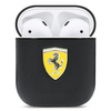 Ferrari FESA2LEBK AirPods cover czarny/black On Track Leather