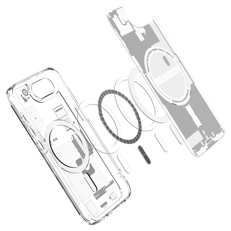 SPIGEN CASE POKROWIEC MAGNETYCZNY DO MAGSAFE IPHONE 16E ZERO ONE WYTRZYMAŁY