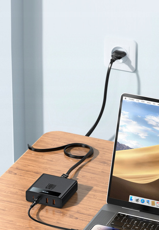 MCDODO STACJA DOKUJĄCA SZYBKA ŁADOWARKA SIECIOWA USB-C USB 100W GAN + KABEL