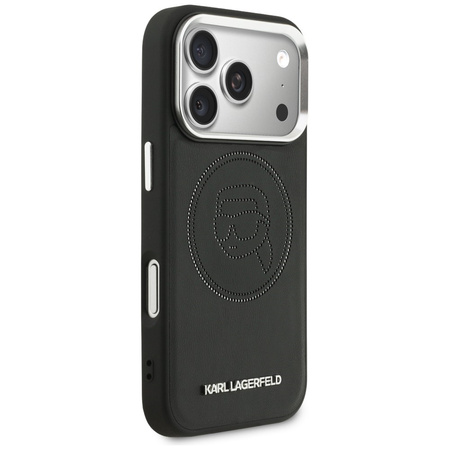 Etui Karl Lagerfeld K Head Point Logo MagSafe do iPhone 17 Pro czarny