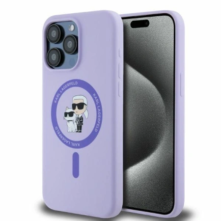 KARL LAGERFELD ETUI HARDCASE SILICONE KARL CHOUPETTE HEADS RING DO MAGSAFE
