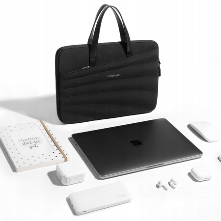 INNOSTYLE DAMSKA TORBA NA LAPTOPA 13 14 WODOODPORNA CARRYLITE SLIM CZARNA