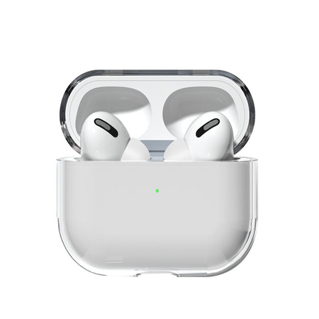 Etui do AirPods 2 / AirPods 1 sztywny mocny pokrowiec na słuchawki przezroczysty (case A)