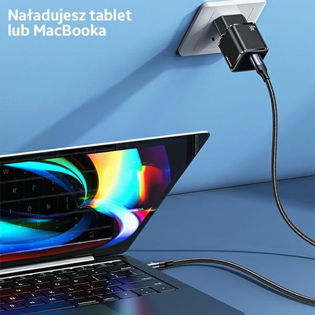 USAMS ŁAD. 1xUSB-C 30W PD3.0 DO TELEFONÓW IPHONE 12 13 14 SZYBKIE ŁADOWANIE