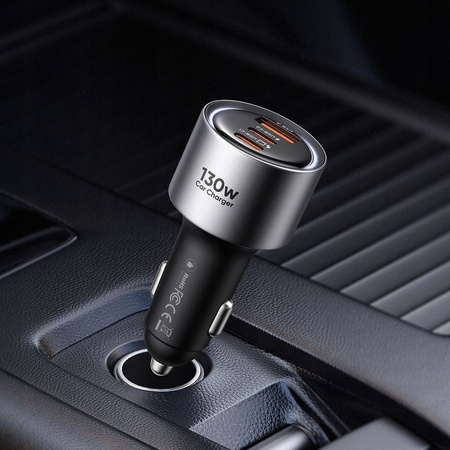 MCDODO SZYBKA ŁADOWARKA SAMOCHODOWA DO TELEFONU LAPTOPA 2X USB-C USB-A 130W