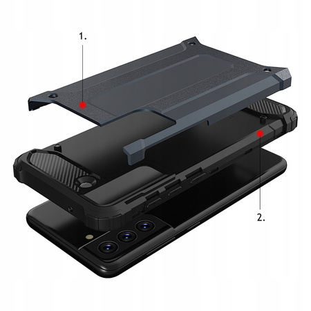 HURTEL HYBRID ARMOR ETUI CASE DO SAMSUNG GALAXY S21 FE ZAAWANSOWANA OCHRONA