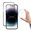 WOZINSKY FULL COVER SZKŁO HARTOWANE DO IPHONE 14 PRO MAX ELASTYCZNE Z RAMKĄ