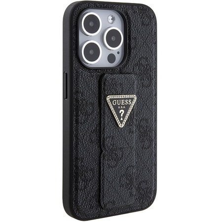 GUESS POKROWIEC DO IPHONE 15 PRO 6.1 HARDCASE GRIP STAND Z DODATKIEM STRASS