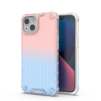 Ombre Protect Case etui do iPhone 14 pancerny pokrowiec różowo-niebieskie