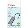 Verbatim Adapter Hub USB-C - HDMI/USB-C  /Eternet/2xUSB-A 3.0 aluminiowy/aluminum 32150