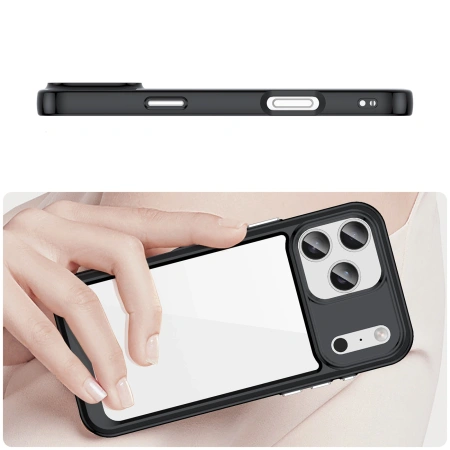 HURTEL ETUI OUTER SPACE DO IPHONE 17 PRO PRZEZROCZYSTE OCHRONA ZARYSOWAŃ