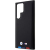 Etui BMW BMHCS23L22PTDK S23 Ultra S918 - czarne Leather Stamp Tricolor