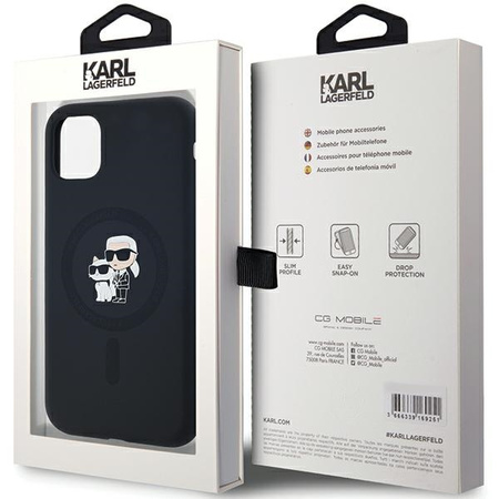 KARL LAGERFELD ETUI HARDCASE DO IPHONE 11 Xr 6.1 SILIKONOWE DO MAGSAFE
