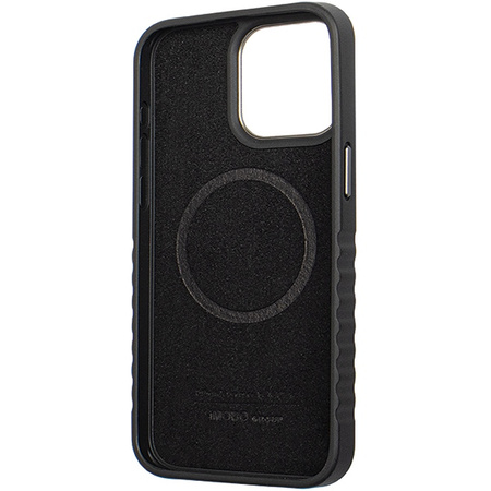 Audi Genuine Leather MagSafe iPhone 15 Pro 6.1 czarno-czerwony/black-red hardcase AU-TPUPCMIP15P-R8/D3-RD