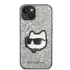 Karl Lagerfeld KLHCP14SG2CPS iPhone 14 6,1" srebrny/silver hardcase Glitter Choupette Patch