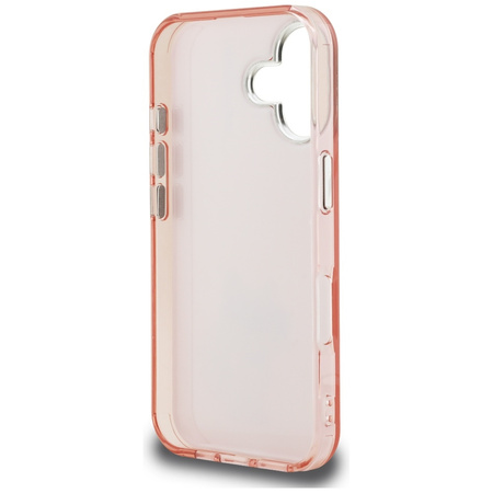 Etui Karl Lagerfeld IML Aquarelle Choupette & Logo do iPhone 16 różowy