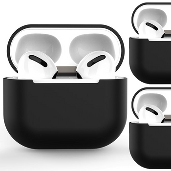 Etui do AirPods 2 / AirPods 1 silikonowy miękki pokrowiec na słuchawki czarny (case C)