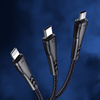 MCDODO KABEL USB 3W1 SZYBKIE ŁADOWANIE USB-C LIGHTNING MICRO USB QC 3.0 1M