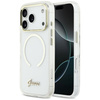 Etui Guess IML Script Metal MagSafe do iPhone 17 Pro przezroczysty