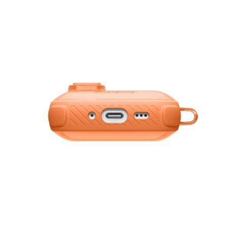 Etui AMAZINGTHING Titan Pro Mag Case Clear do AirPods Pro 3 - pomarańczowe