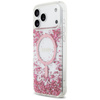 Etui Guess Resin Bottom Glitter MagSafe do iPhone 17 Pro Max różowy