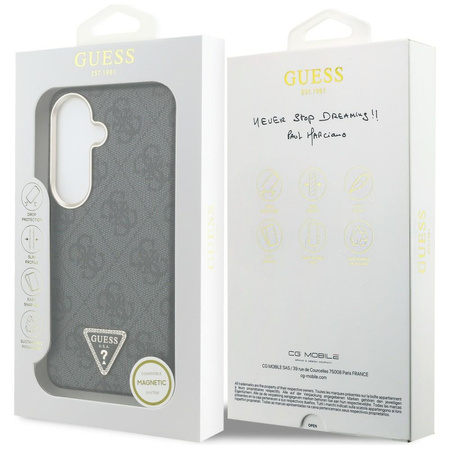 Etui Guess 4G Triangle Logo MagSafe do   Samsung Galaxy S26 czarny