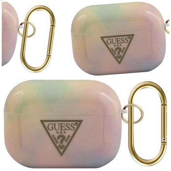 Guess GUACAPTPUMCGG01 AirPods Pro cover różowy/pink Tie & Dye Collection