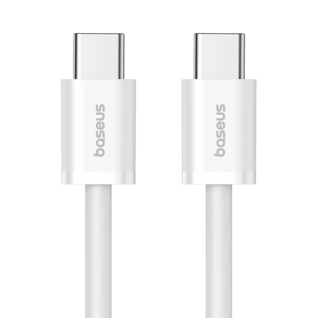 Kabel Baseus Superior Series ll USB-C - USB-C 30W 480Mb/s 1m - biały