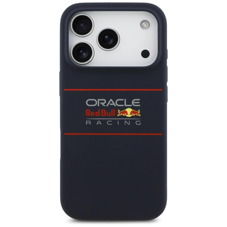Etui Red Bull Silicone Horizontal        Centered Logo MagSafe do iPhone 17 Pro Max granatowy
