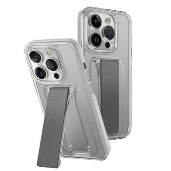 UNIQ ETUI CASE HELDRO MOUNT DO IPHONE 15 PRO Z FUNKCJĄ STAND PRZEZROCZYSTE