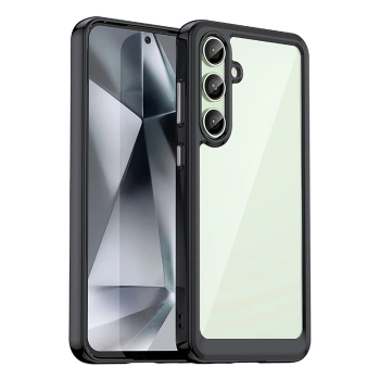 HURTEL ETUI DO SAMSUNG GALAXY S24 FE OUTER SPACE Z RAMKĄ ŻELOWĄ PROTEKCYJNE