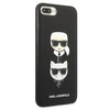Karl Lagerfeld KLHCI8LSAKICKCBK iPhone 7 Plus / 8 Plus czarny/black hardcase Saffiano Karl&Choupette Head