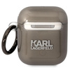 Etui Karl Lagerfeld KLA2HNIKTCK na AirPods 1/2 - czarne Karl's Head